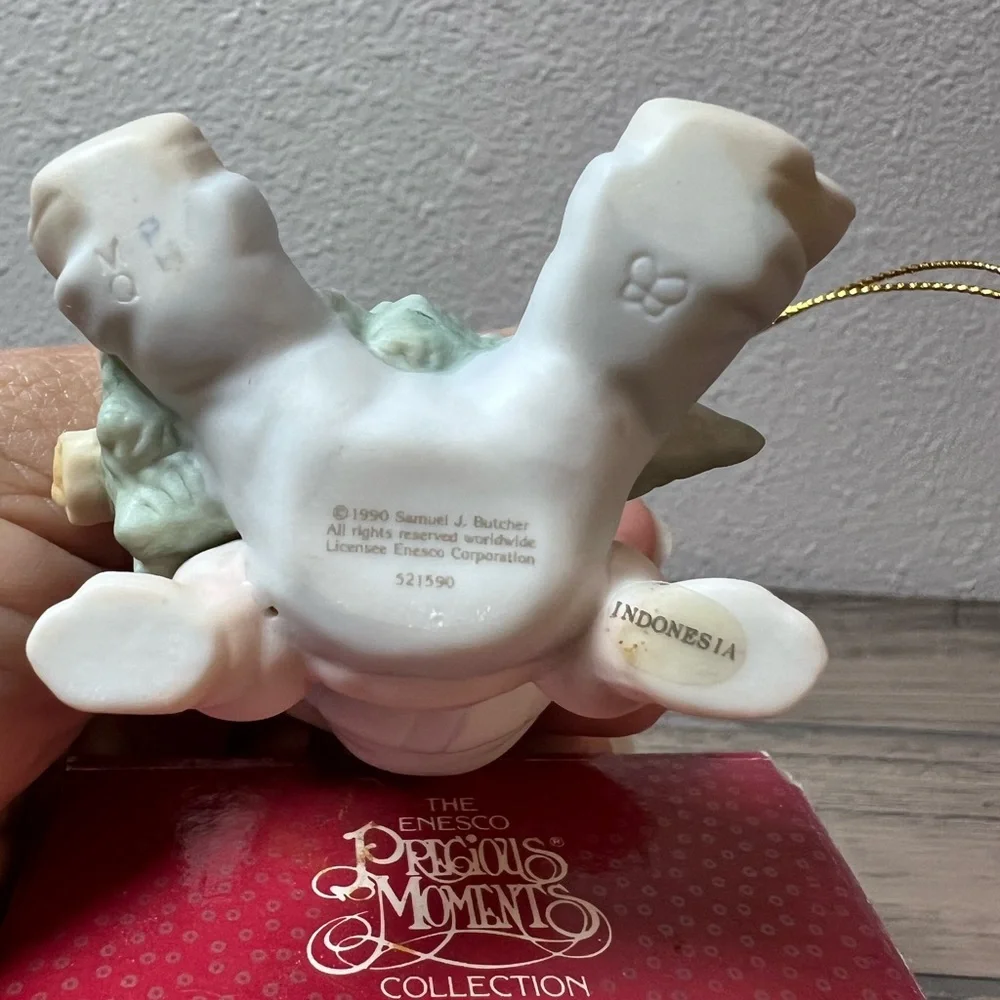 Precious Moments Vintage Don’t Let The Holidays Get You Down Christmas Ornament
